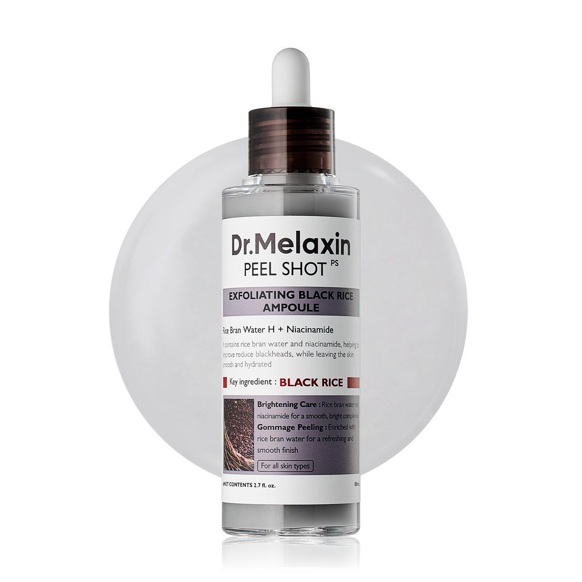 Dr. Melaxin Peel Shot Exfoliating Black Rice Ampoule 80ml